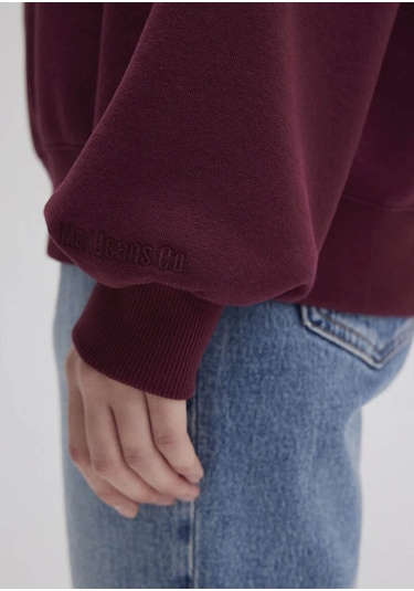 Mavi Bisiklet Yaka Basic Bordo Kadın Sweatshirt M1610198-70415 Bordo Mavi Bisiklet Yaka Basic Bordo Kadın Sweatshirt M1610198-70415 Bordo