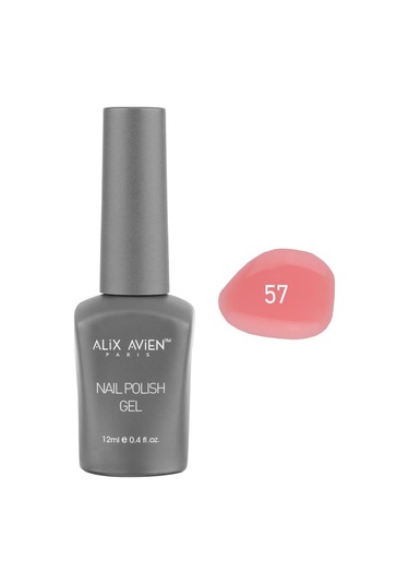 Alix Avien Yavruağzı Kalıcı Oje 57-yoğun Renk Veren Jel Oje 12 Ml-nail Uv Gel Polish 57