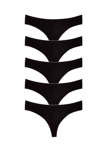 Alya Underwear Kadın Bato Tanga Pamuklu Külot, Büyük Beden String, 5'li Paket- 2 Siyah, 1 Beyaz, 2 Ten Siyah P06 Alya Underwear Kadın Bato Tanga Pamuklu Külot, Büyük Beden String, 5'li Paket- 2 Siyah, 1 Beyaz, 2 Ten Siyah P06