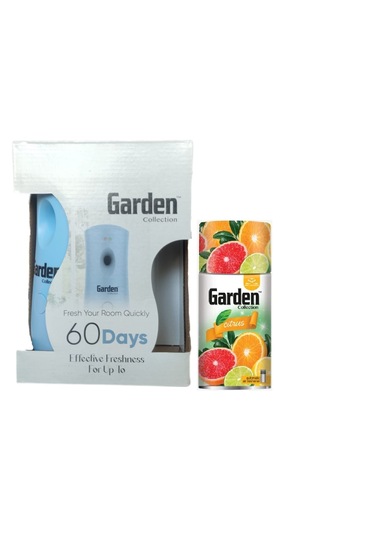 Garden Oda Kokusu Freshmatik, Otomatik Sprey Makine +tropikal Portakal Limon Yedek Sprey 260 Ml Air Freshener + Otomatik Sprey Yedeği Oda Spreyi Portakal Limon 260 Ml X 3 Adet Narenciye Meyveli, Portakal