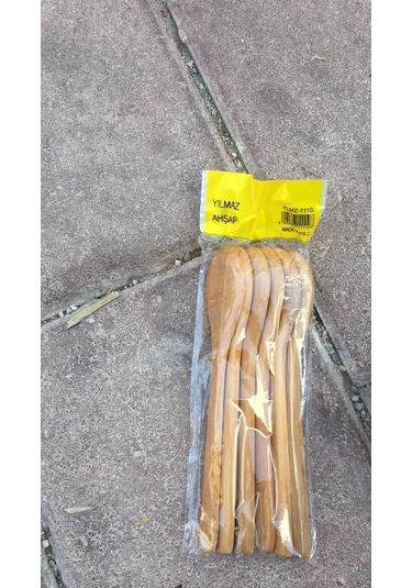 Bambu Kahve&Mama Kaşığı 17 CM 6 Adet 1 Paket 6'lı