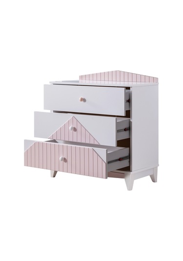 Şifonyer, Fethiye 3 Çekmeceli Şifonyer - Pembe