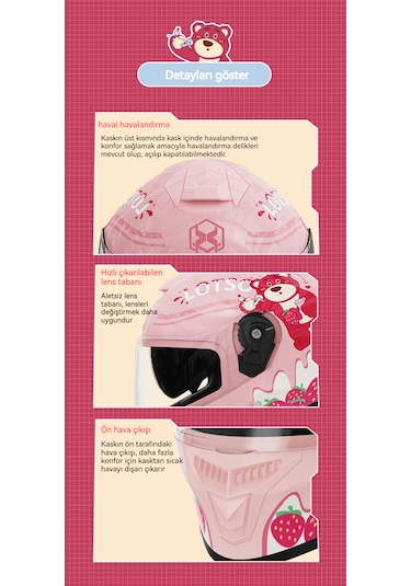 Eternal Luck Qk601 Sarı Ördek Desenli Tam Kapalı Çocuk Kaskı
