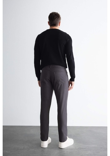 Defacto Chino Kanvas Pantolon Slim Fit Dar Kesim Pamuklu Esnek Dar Paça C9441AX24AUAR9 Antrasit Defacto Chino Kanvas Pantolon Slim Fit Dar Kesim Pamuklu Esnek Dar Paça C9441AX24AUAR9 Antrasit