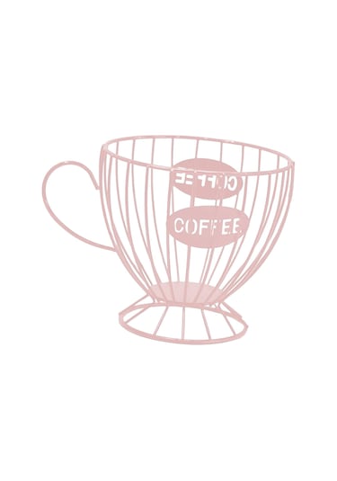 Suntek Kahve Kapsül Düzenleyici Depolama Sepeti Ekran Ev Dekoru Pembe