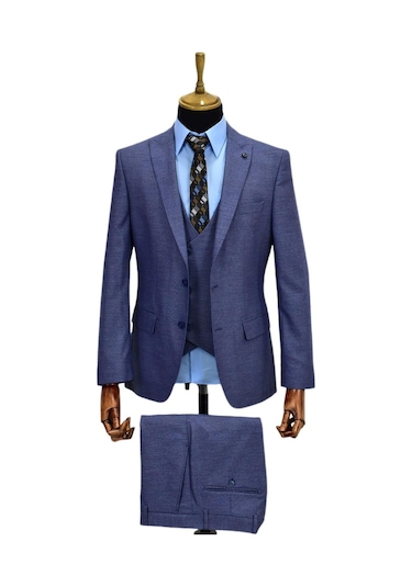 Erkek Takım Elbise Silim Fit Çift Yırtmaçlı 6 Drop 774 001