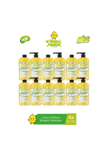 Miss Bulaşık Deterjanı Limon 12'li
