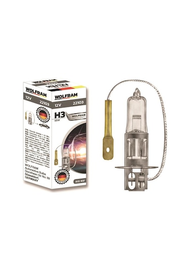 Wolfram Ampul 12v H3 55 Pk22s Standart Işık 64151 IS00-WOLFRAM 22103