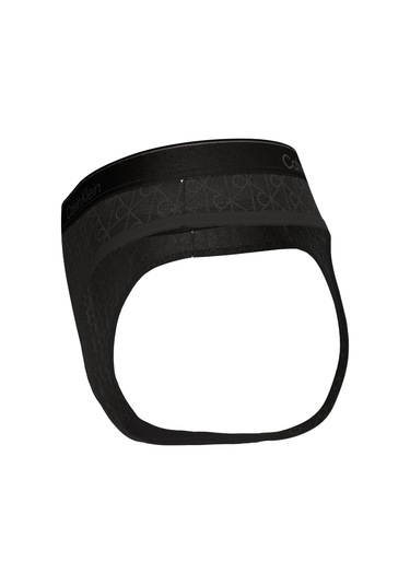 Calvin Klein Kadın Siyah Logo Detaylı Tanga-14825