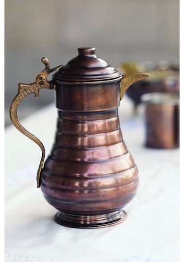 Bakır Sürahi Dilimli Model Oksit Renk