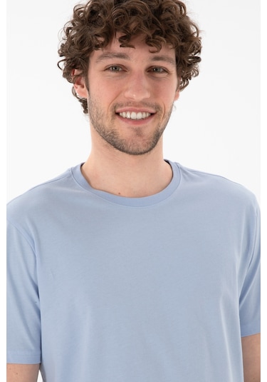 U.S. Polo Assn. Erkek Regular Fit Bisiklet Yaka Açık Mavi Basic Tişört 50305985-VR003 U.S. Polo Assn. Erkek Regular Fit Bisiklet Yaka Açık Mavi Basic Tişört 50305985-VR003