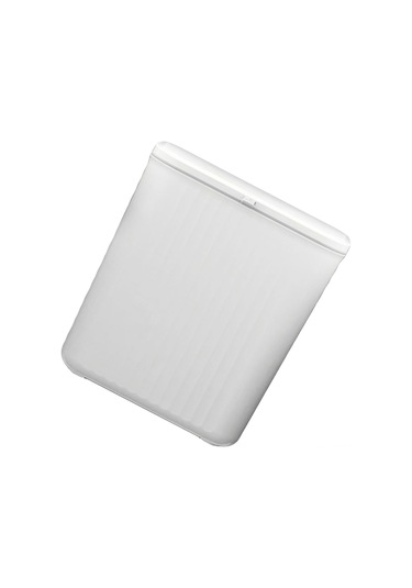 Yuntech01 Beyaz Plastik Duvar Takılı Çöp Kutusu - 9l Kayar Kapaklı, Koku Kontrolü, Mutfak Dolap Kapısı Ve Banyo Uygun