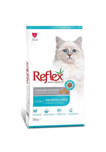 Reflex Sterilised Somonlu ve Pirinçli Kısırlaştırılmış Yetişkin Kedi Maması 10 KG