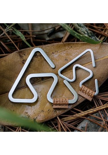 Vkemall Stainless Steel Camping Hook, Anti-slip Heavy Duty, Large Size, 2-pack, Lightweight Multi-functional Hanger For Outdoor Use Diğer