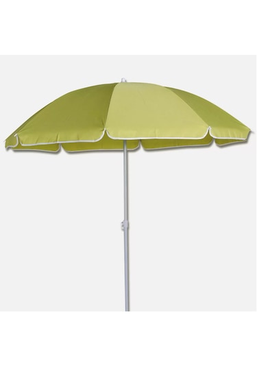 Eğilebilen Plaj Şemsiyesi, Balkon Şemsiyesi, 200 cm Yeşil