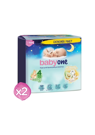 Babyone Gece Bebek Bezi 4 Numara Maxi Fırsat Paketi 56 Adet