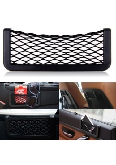 Point Araç Içi Fileli Pratik Göz Telefon Için Yapışkanlı Fileli Telefon Tutucu Ceplik