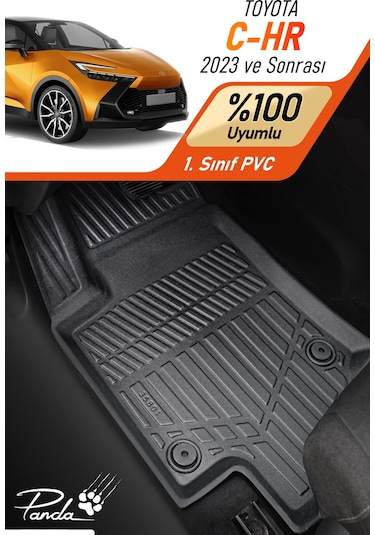 Siyah Toyota C-hr 2023- Sonrası 4d Havuzlu Paspas Takımı