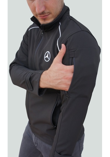 Uniprom Mercedes Mont Softshell Biyeli Model 5 Cepli Likralı Siyah
