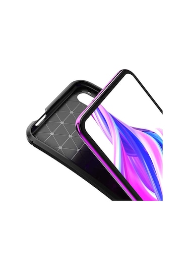 Huawei P Smart Pro 2019 Kilif Karbon Silikon Case 405436845