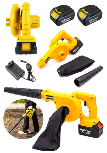 Steiner ST-88V Akülü Hava Körüğü Yaprak Üfleme Makinesi Sarı