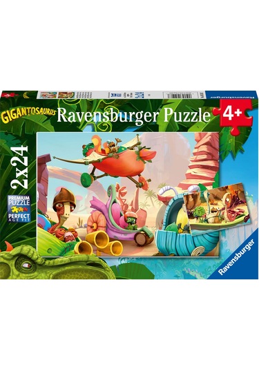 Ravensburger 2x24 Parça Puzzle Gigantosaurus Rpk051267