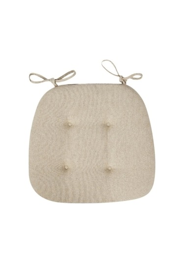 Ankatek Tabure Suntek Sandalye Minderi Kaymaz Çok Bej Bağlamalı Amaçlı Bi Bej Bej