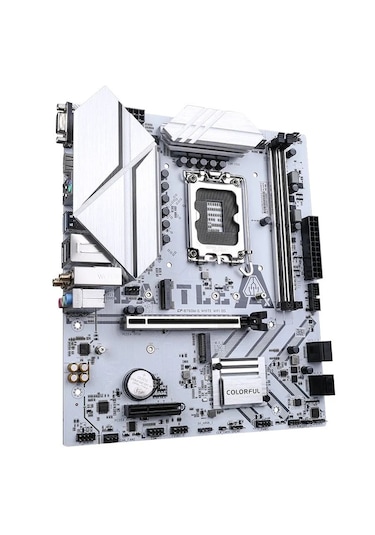 Colorful Battle-AX B760M-G Beyaz WIFI DDR5 7600 MHz mATX Gaming Anakart