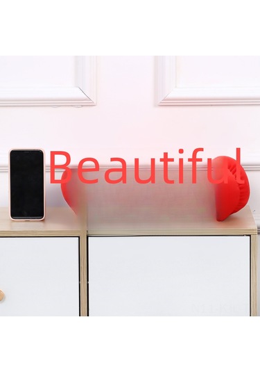 Gajeena Mavi Puf Kürdan Minder - 38 Cm Çaplı Yumuşak Peluş - Ofis, Araba, Sandalye, Yatağa Uygun - Konforlu Dinlenme Yastığı Diğer