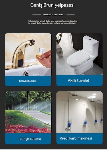 Luckystar Akıllı Tuvalet, Sensörlü Musluk - Beyaz