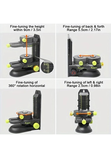 Besthome1 Huepar Pv10 Hassas Ayar Braketi Manyetik Döner Tabanlı 360 Ayar Klipsi