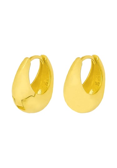 Kalın Halka Küpe 717042 Gold