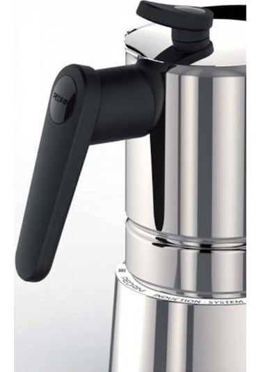 Pedrini Steel Moka Pot 4 Kupa - Paslanmaz Çelik