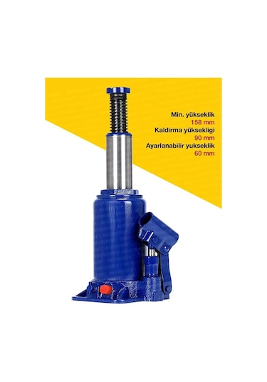 Moonshop Şişe Kriko 2 Ton Araba Krikosu Moonshop2ton