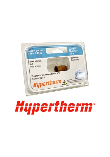 Hypertherm ( 220670 ) Swirl ring, T45v/m, 15-45 A
