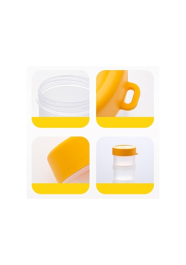 Suntek Taşınabilir Açık Kavanoz Kompakt Düşük-3-katman Sarı