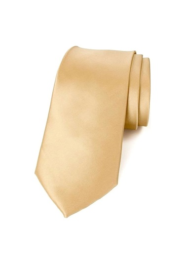 Tezzgelsin Erkek Saten Kravat ve Mendil Set Dore Hardal