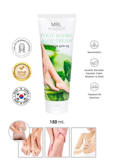 Aloe Vera Içerikli Nemlendirici Ve Onarıcı Ayak Bakım Kremi 150ml