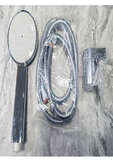 Elduşu Seti Shower Set Elduşu+mafsal+spral Krom - Beyaz