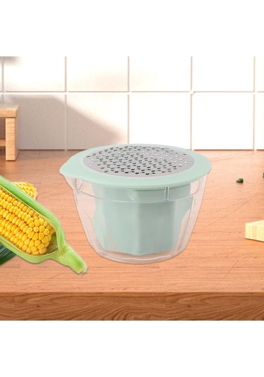 Suntek Mısır Soyma Aleti Ev Aileleri İçin Taşınabilir Mutfak Açık Yeşil