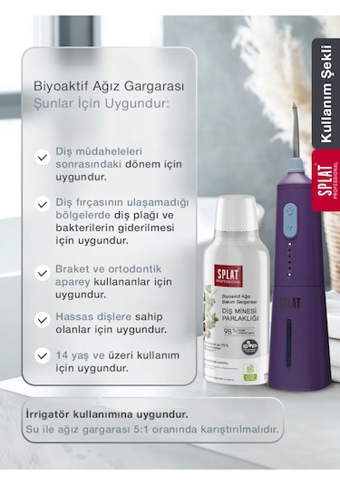 Splat Professional Enamel Shine Ağız Çalkalama Suyu Gargara 275 ML