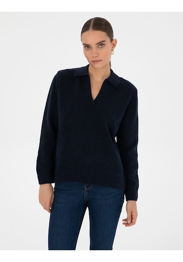 Pierre Cardin Kadın Lacivert Kazak /triko 50317226-vr033 Lacivert