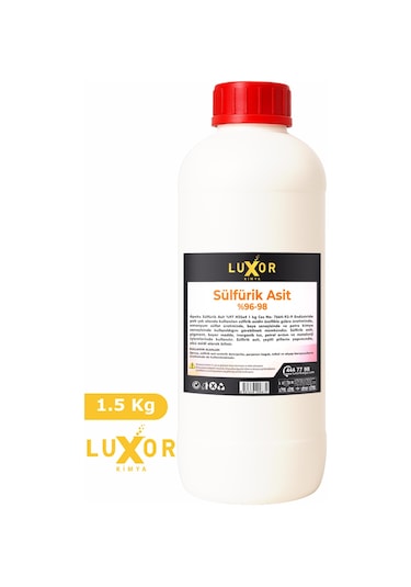 Luxor Kimya Sülfürik Asit 1.5 Kg %96-98
