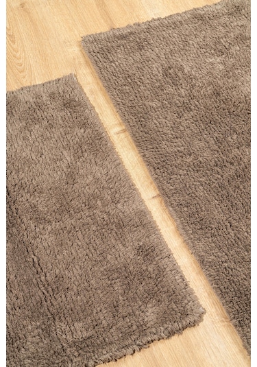 Soley Monolo %100 Doğal Pamuk 2'li Banyo Halısı Seti Çok Renkli