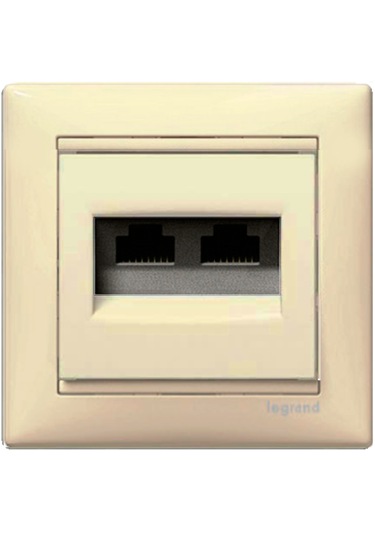 774147-valena Cat6 Data Prizi Rj45 Utp-2 Çıkışlı Bej