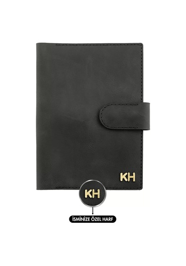 A5 Defter Ve Ajanda Kılıfı - %100 Rainbow Deri - Ko10001 - Antrasit Antrasit