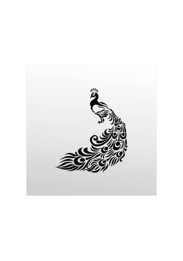 Folyo Sticker Tavuz Kuşu 200cm Uzunluk Siyah