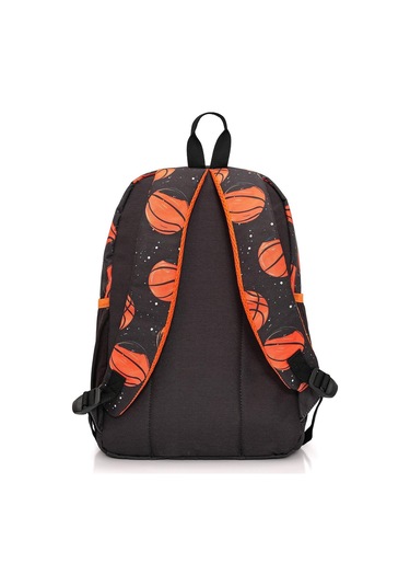 Wia Erkek Çocuk Basketbol Temalı 3'lü İlkokul Okul Çanta Seti Lacivert - Turuncu
