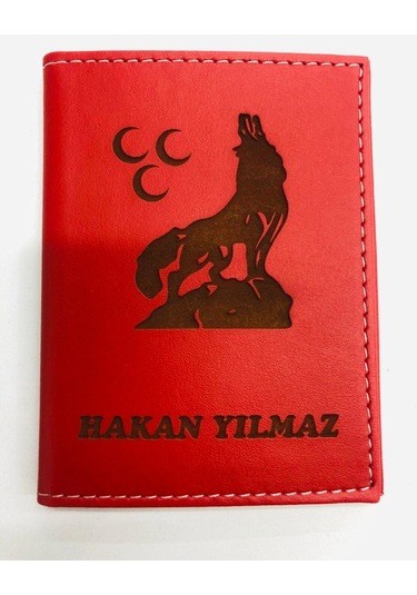 Appcity Kişiye Özel Isimli Deri Dikişli Ruhsat Kabı (373551209)