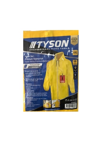 Tyson Premıum Yağmurluk Sarı Xxl 50 Adet